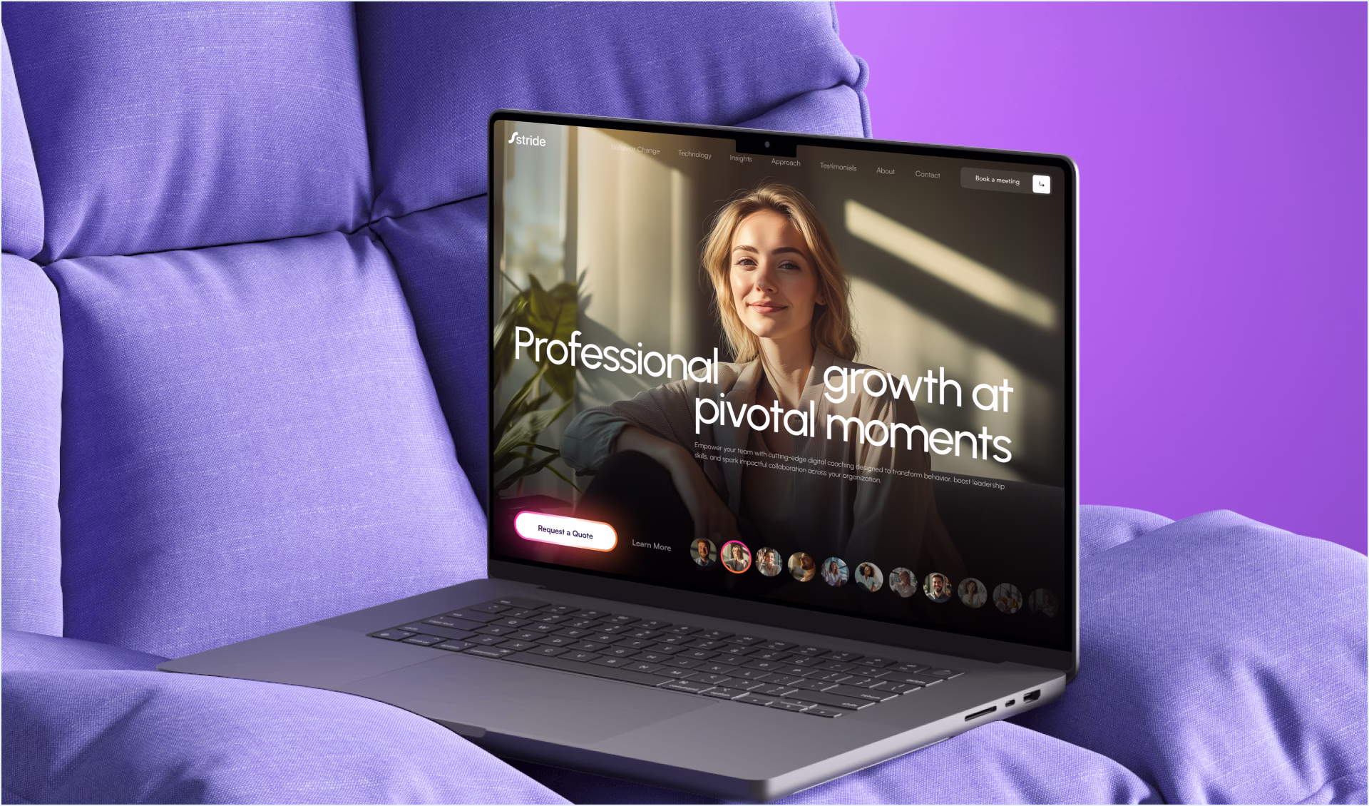 Website design mockups